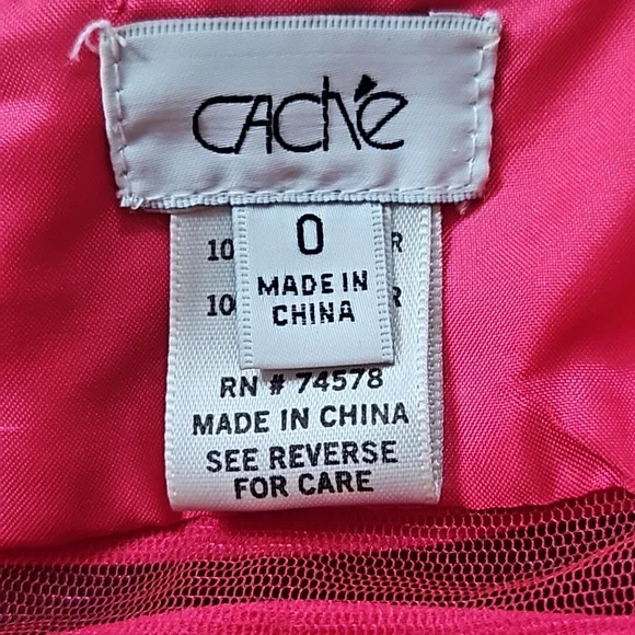 Cache dark pink high-low flowy elegant long dress-0 - Picture 6 of 9